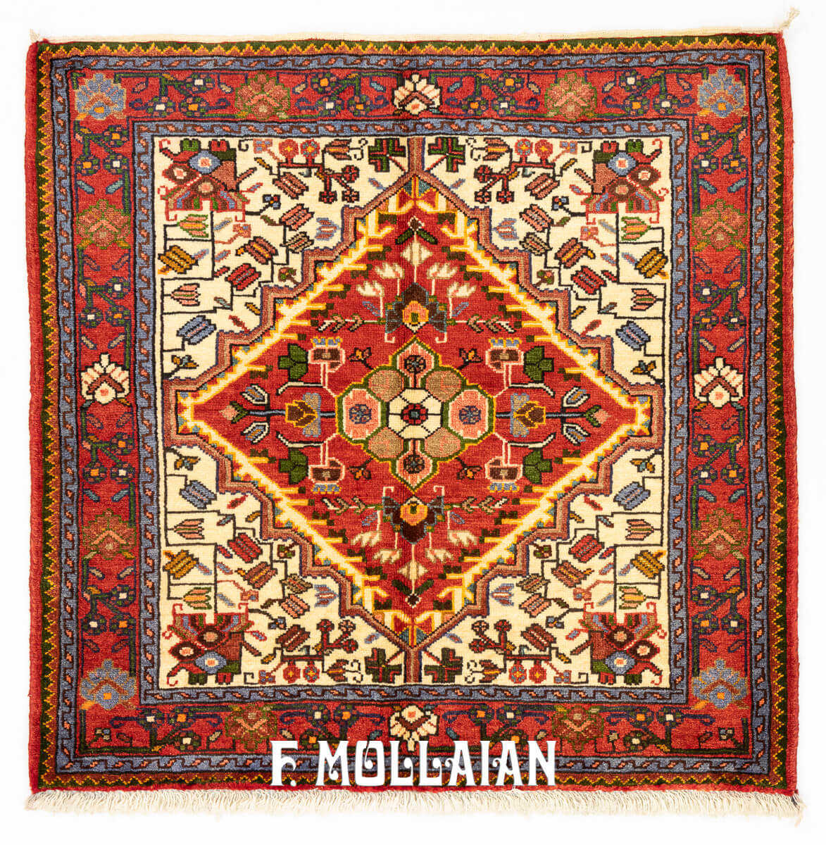 Tusergan Rug Beige Field (101x103 cm)